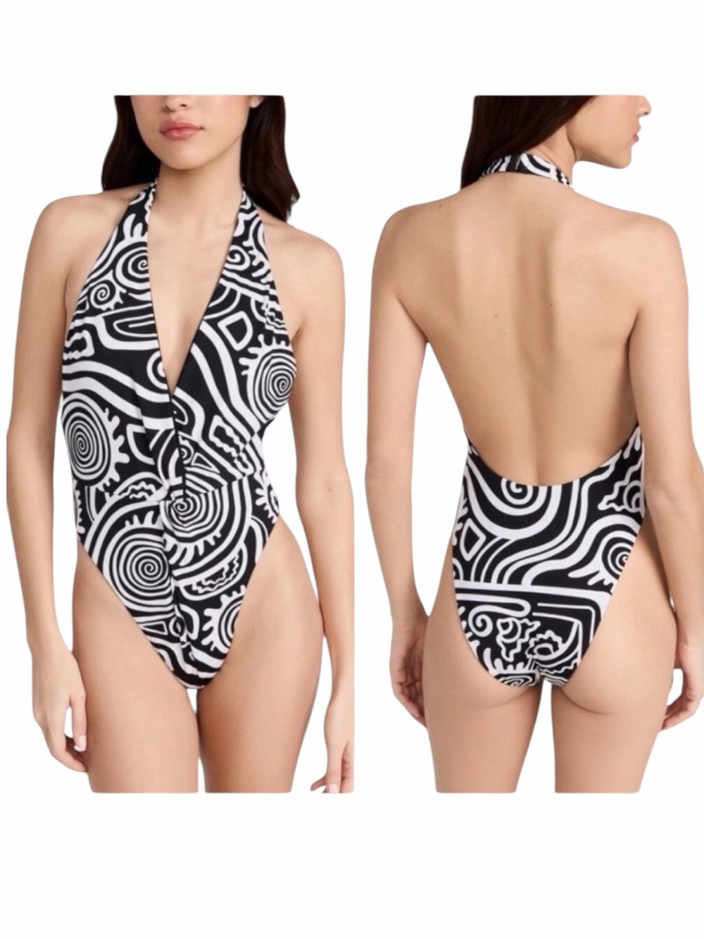 Mara Hoffman Gabriela One-Piece - Abstract Print - XS New
